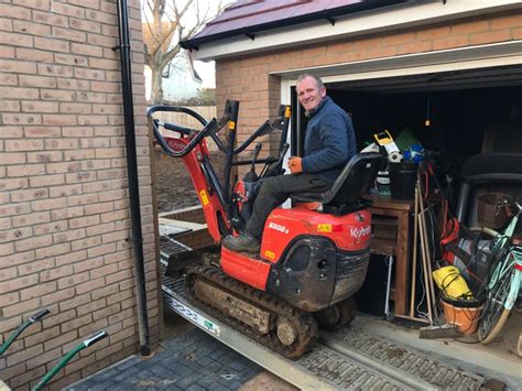 mini digger fit through door|mini garden digger hire.